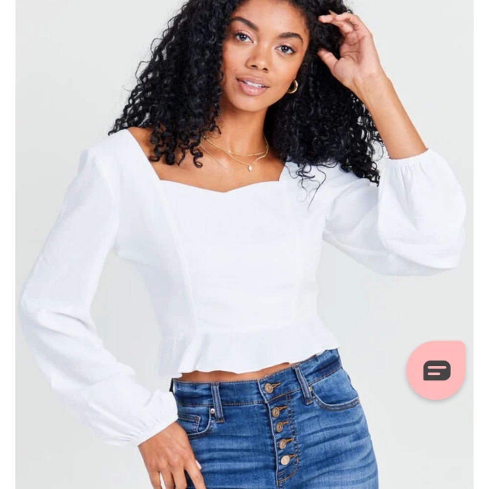 Altard State White top WORN ONCE